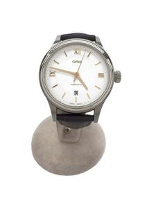 ORIS◆自動巻腕時計/アナログ/レザー/WHT/BRW/SS/7719/20231108日差-12