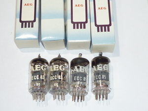 AEG ECC83　ECC85　計4本　現状　真空管