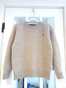 【RALPH LAUREN ラルフローレン】メンズセーターsize(M)100%WOOL☆状態良好☆