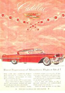 ◆1957年の自動車広告　キャデラック4　CADILLAC　GM