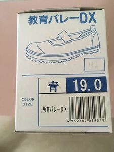 教育シューズ☆上履き バレーDX 19.0cm キッズ★ブルー未使用品★★