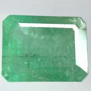 〔天然エメラルド1.748ct〕a約8.2×6.3mmソーティング付 ルース 裸石 宝石 ジュエリーjewerly emerald テDE0