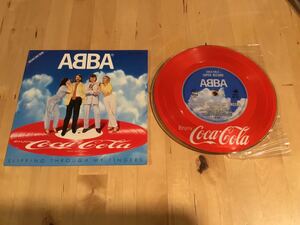 【非売品EP】ABBA / SLIPPING THROUGH MY FINGERS (PD-105) / アバ / コカコーラ販促非売品EPレコード / 81年日本盤 / 盤美品