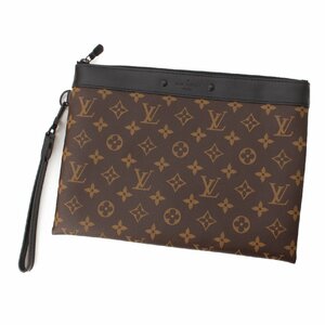 【ルイヴィトン】Louis Vuitton　モノグラムマカサー ポシェット トゥ ゴー クラッチ セカンドバッグ M82079 ブラウン 【中古】204151