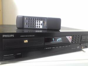 ♪♪PHILIPS　CDプレーヤー　CD750　 リモコン付　ジャンク♪♪