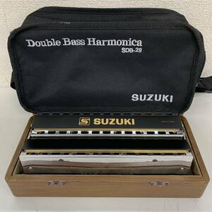 【R-3】 Suzuki SDB-29 Double Bass Harmonica ダブルバスハーモニカ スズキ 細かい使用感あり 1706-48