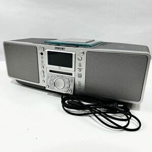 【通電確認済み】CDラジカセ SONY ZS-M50 パーソナルMDシステム コンポ オーディオ ソニー (1062)