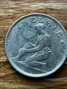 ベルギー 1923年 2フラン硬貨