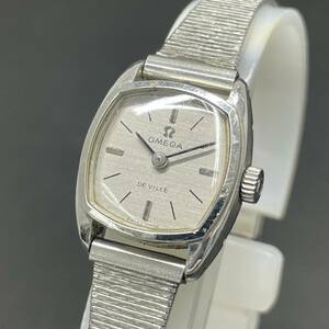 24D030　オメガ　OMEGA　デヴィル　デビル　Deville　手巻　HW　18mm　グレー文字盤　レディース時計　1円～