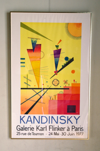 ■Wassily Kandinsky 1977年 パリ カール・フリンカー画廊 「カンディンスキー展」リトグラフ・ポスター/抽象絵画 バウハウス パウルクレー