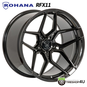 ROHANA RFX11 F:22X9.5J+45 R:22X10.5J+40 5/130 グロスBK Continental Sport Contact 6 F:285/35R22 R:315/30R22 ポルシェ 9Y カイエン