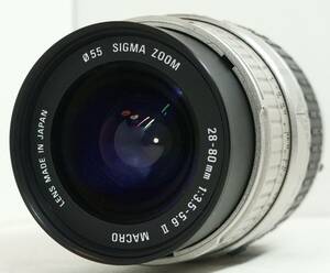 ~実写確認済~ ☆実用良品・人気の望遠レンズ☆　ペンタックス1眼レフ用(Kマウント) SIGMA ZOOM 28-80mm F3.5-5.6 II MACRO (I0222)