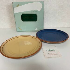 未使用 Noritake ノリタケ STONEWARE ストーンウェア クラフトーン お皿 2枚セット 約21cm プレート 大皿 Made in JAPAN 食器