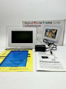 １円スタート　Digital Photo Frame Lite デジタルフォトフレームライト ７インチ液晶 DS-DA70N102WH 写真立て スライドショー 通電確認済