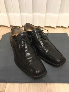 TAKEO KIKUCHI ドレスシューズ 革靴 ビジネスシューズ 24 1/2 ブラック MADE IN JAPAN 日本製 タケオキクチ