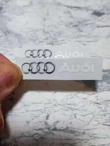 アウディ ミニステッカー 2P■Audi A1 A3 A4 B5 B6 B7 B8 A5 C5 A6 C6 c7 A7 A8 A1 V8 Q3 Q5 Q7 SQ5 小物 スマホ 車内等に最適