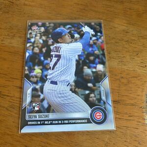 【鈴木誠也】 Topps Now SEIYA SUZUKI 2022年4月9日 カードNo.18 カブス Chicago Cubs BBM EPOCH エポック　2