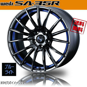 ホイール新品 1本のみ WEDS Sport SA-35R BLC2 ウェッズスポーツ 17インチ 4H100 7.5J+38 φ65 業販4本購入で送料無料 保証書付 軽量