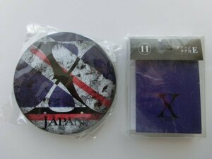 希少　X JAPAN　缶入りメモ＆ラゲッジタグ（パープル）