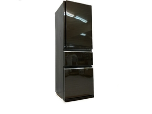 【動作保証】MITSUBISHI MR-CX37A-BR1 ノンフロン冷凍冷蔵庫 3ドア 365L 右開き 2017年製 三菱 中古 楽 C8679809