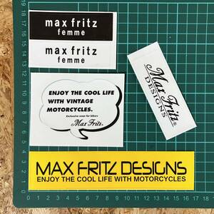 Max Fritz マックス フリッツ 4枚 STICKER ステッカー シール
