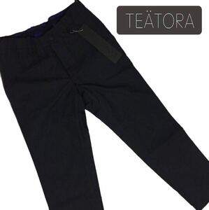 【新品】即決★テアトラ teatora★work chair pants ワーク チェア パンツ ブラック ドレスパンツ カジュアル 46 多機能 M位 完売品