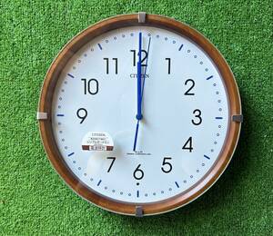 シチズン CITIZEN 掛け時計 電波時計 ◇新品未使用品◇ステップ秒針　リビングや子供部屋にオススメの見やすいデザインの時計ですよ。