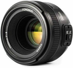 YONGNUO Nikon YN50mm F1.8N 単焦点レンズ ニコン Fマウント フルサイズ対 (中古品)