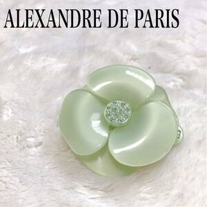 美品 アレクサンドルドゥパリ バレッタ ヘアクリップ バレッタ カメリア ALEXANDRE DE PARIS ヘアアクセサリー