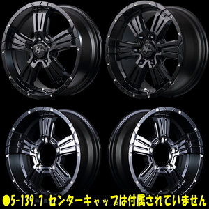 業販限定販売 新品 16インチ NITRO POWER CROSS CLAW 6.5J+38 6-139.7 4本セット (ハブ径:106φ) セミグロスブラック ホイール4本