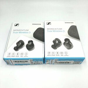 3234〇/【ジャンク品・２個セット】SENNHEISER ワイヤレスイヤホン MOMENTUM True Wireless 3 ブラック/グラファイト【0410】