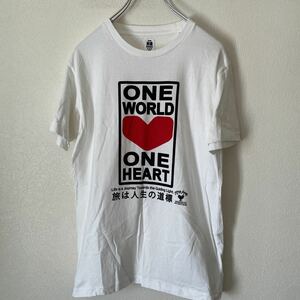 美品！ハリウッドランチマーケット　HRM oneWORLDONE HEART Tシャツ HOLLYWOOD RANCH MARKET
