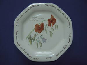 Noritake ノリタケ THE COUNTRY DIARY OF AN EDWARDIAN LADY　Edith Holden 1906 プレート 八角皿