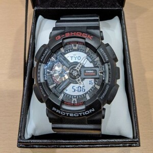 【カシオ】 ジーショック 新品 腕時計 ブラック 未使用品 GA-110-1AJF CASIO 男性 メンズ