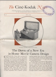 シネコダックニュース 1929年6月 vol.6　1冊　Teh Cine-Kodak News 　イーストマンコダック社発行　　検:シネコダック Model BB 16mmシネマ