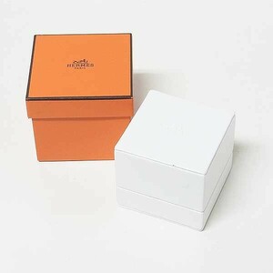 【エルメス/HERMES】ジュエリーケース・箱（オレンジ）リング用【BOX】0370