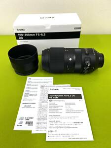 美品中古　シグマ100‐400mm F5-6.3 DG　OS ニコン Fマウント用