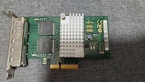LANカード　4ポート　1000BASE-T PCI Express 2.0 x4 LowProfile　D3045-A11　 富士通 Quad Port　ロープロファイル　ロープロ　