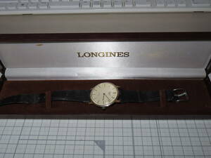 ネコポス可 ロンジン LONGINES 自動巻き メンズ 銀文字盤 稼働品 腕時計