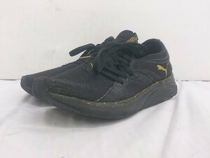 ◇ PUMA プーマ SOFTRIDE SOPHIA SHIMMER 195223-01 スニーカー シューズ 24cm ブラック レディース P