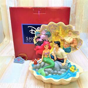 新品 レア★リトル・マーメイド The Little Mermaid アリエル ディズニートラディション 貝殻ベース トリトン王★エネスコ ENESCO★Disney