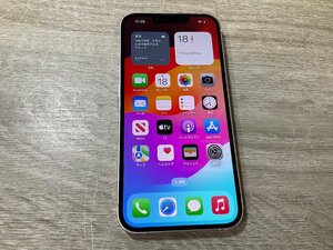 【5122】iPhone 13 128 GB Pink SIMフリーバッテリー93% 利用制限なし 1円～スタート