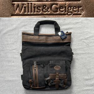 Willis&Geiger ウィリス&ガイガー ショルダーバッグ WGB-1004 BLACK 定価7480円 A50426-11