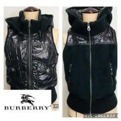 【送料無料】BURBERRY BLUE LABEL ダウンベスト◎リバーシブル