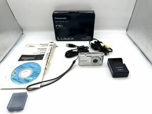 □動作確認済 デジタルカメラ Panasonic LUMIX DMC-FS1 パナソニック ルミックス レンズ 1:2.8-5.0/5.8-17.4 箱付 充電器 DE-A41