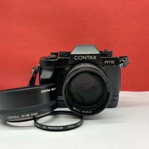 ◆ CONTAX RTS Ⅲ フィルムカメラ ボディ Carl Zeiss Planar 1.4/85 レンズ シャッター、露出計OK コンタックス