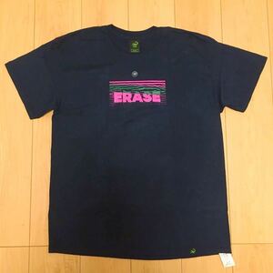 【新品・ネコポス対応】ERASE PROJECTS/イレースプロジェクト半袖Tシャツ Mサイズ 紺色 ネイビー Brain Dead（ブレインデッド）WISM USA製