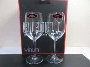 ♪未使用♪★DIEDEL Vinum★リーデル ヴィノム ペア 2本 ワイングラス 6416/5 箱入り