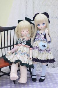 BJDドール用衣装セット MDD/kumakoサイズ通用 双子 全2色 球体関節人形 doll