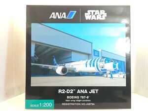 全日空商事 ANA 1/200 スター・ウォーズ R2-D2 ボーイング787-9 ギア付 メイン ウィング インフライト STAR WARS JA873A　62HEGB
